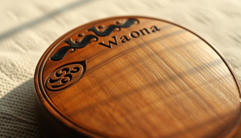 Prompt A close-up view of a wooden tongue drum, its surface adorned with intricate carvings and patterns, resting on a soft, textured surface. The drum is illuminated by warm, natural lighting, casting gentle shadows that accentuate its organic shape and texture. The camera angle is slightly elevated, providing a detailed perspective of the instrument's various tones and notes, as if the viewer is about to playfully explore its enchanting soundscape. Prompt A close-up view of a wooden tongue drum, its surface adorned with intricate carvings and patterns, resting on a soft, textured surface. The drum is illuminated by warm, natural lighting, casting gentle shadows that accentuate its organic shape and texture. The camera angle is slightly elevated, providing a detailed perspective of the instrument's various tones and notes, as if the viewer is about to playfully explore its enchanting soundscape.